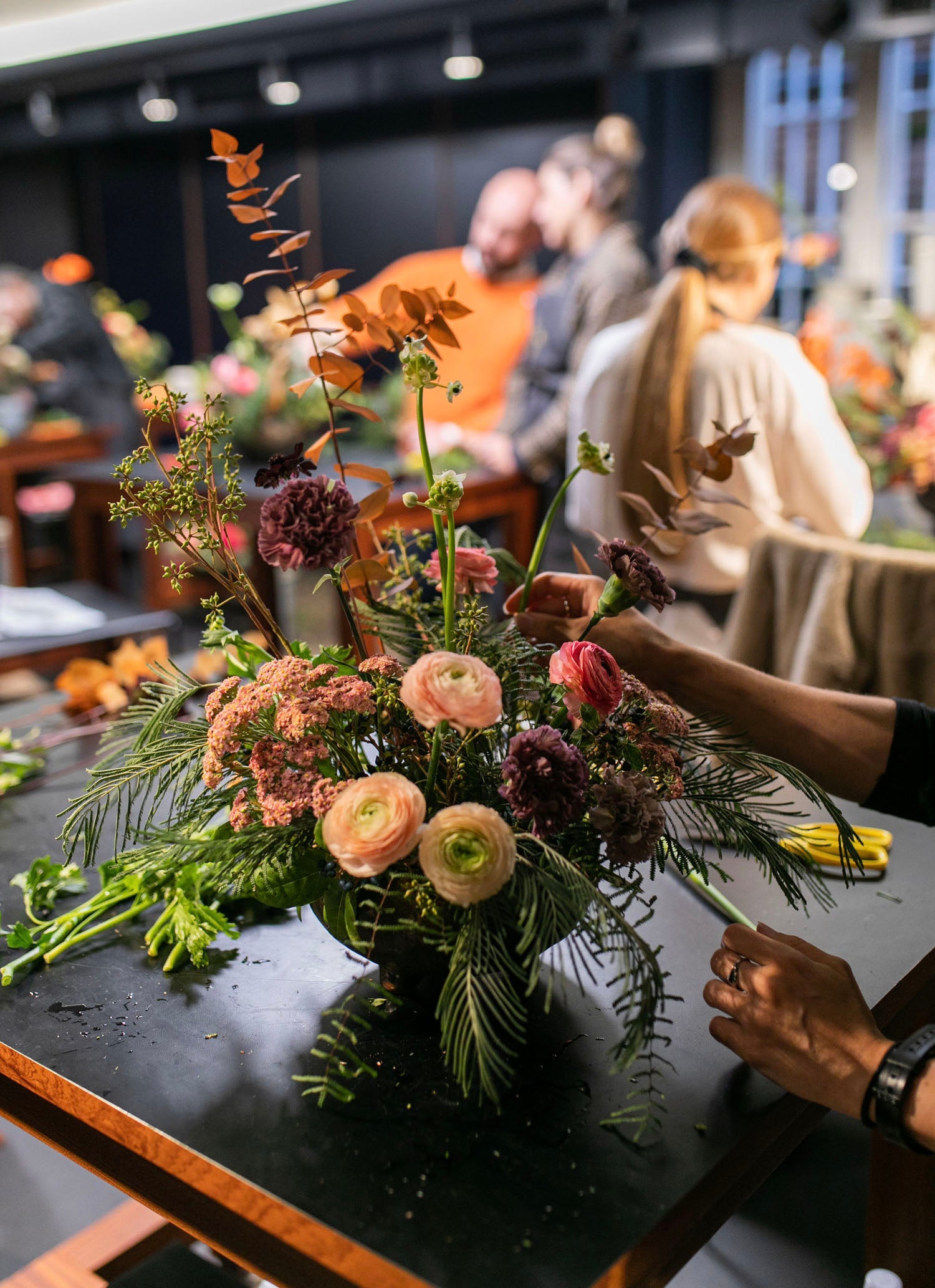 Vase Arrangement Short Course Floristry McQueens Flower